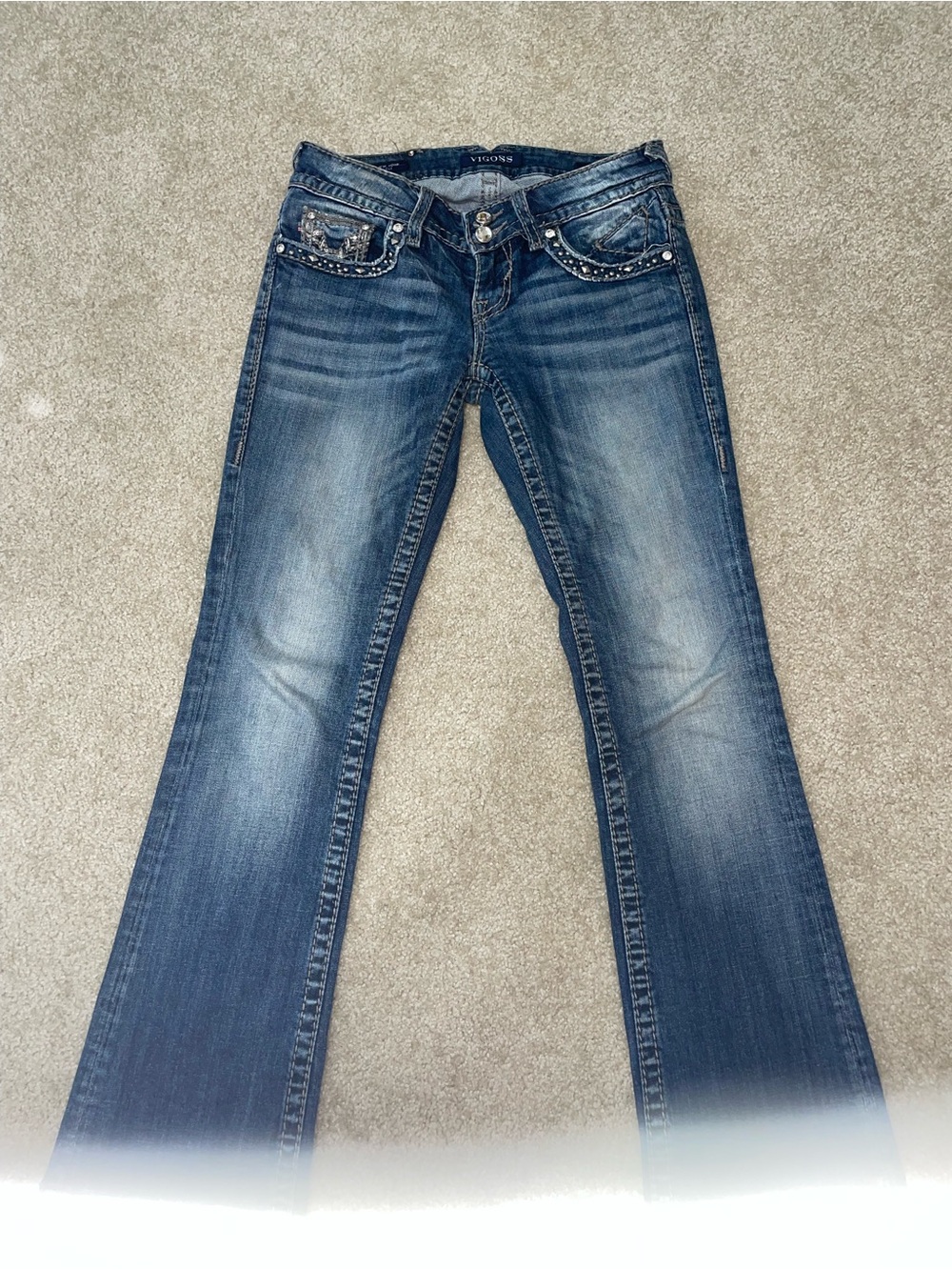 VIGOSS Women's Blue Denim Bootcut Jeans